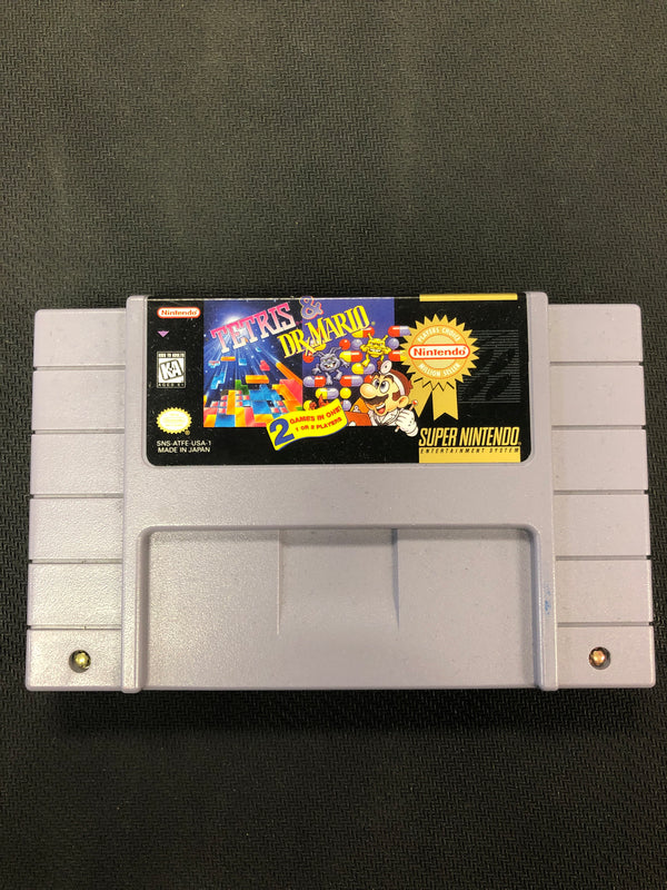 SNES: Tetris & Dr Mario (Authentic)