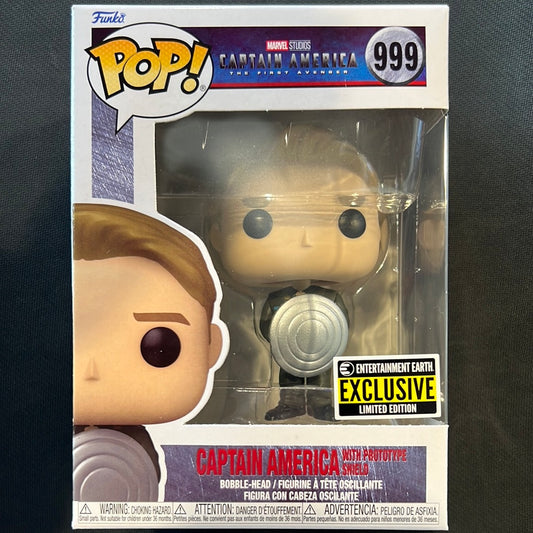 Funko Pop - Captain America The First Avenger: Captain America with Prototype Shield #999