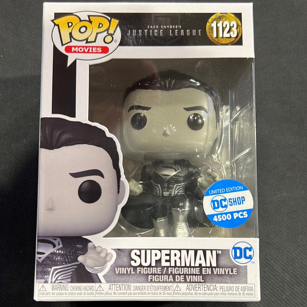 Funko Pop! Justice League: Superman (Metallic) (B&W) #1123