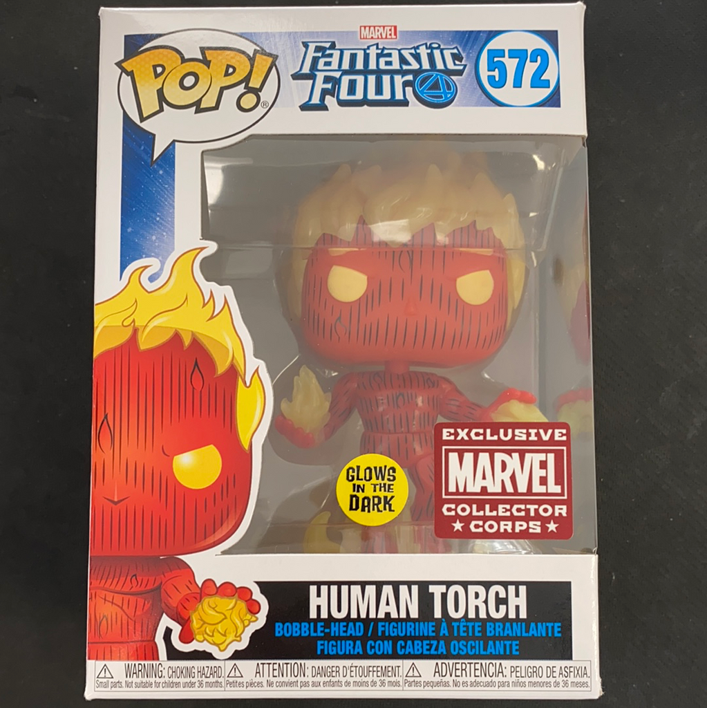 Funko Pop!: Fantastic Four: Human Torch (Glow) #572