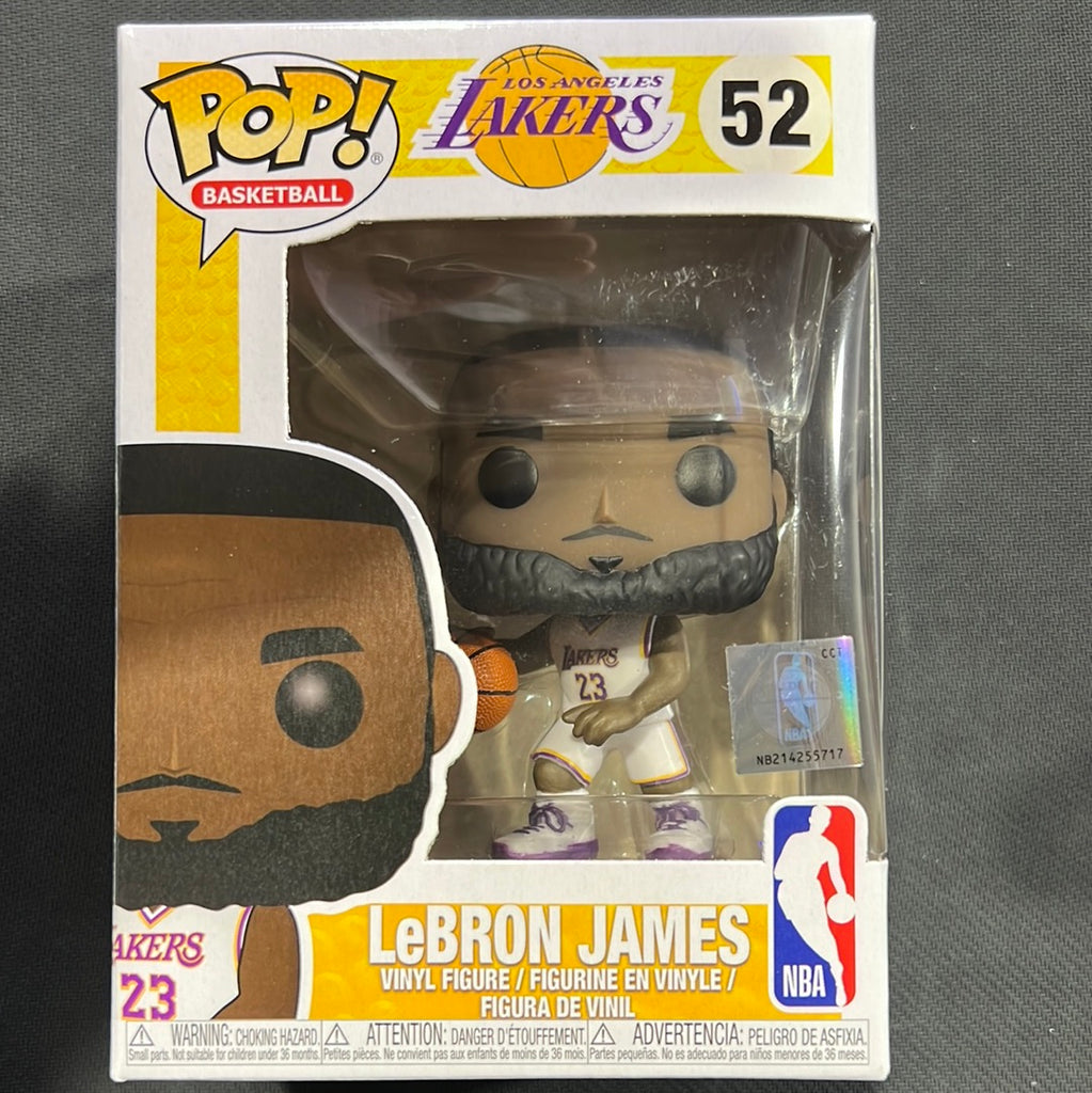 Funko Pop! NBA: Lakers: Lebron James White Jersey #52