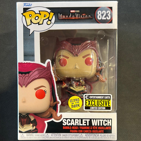 Funko Pop! Wanda Vision: Scarlet Witch (Darkhold) (Glow) #823