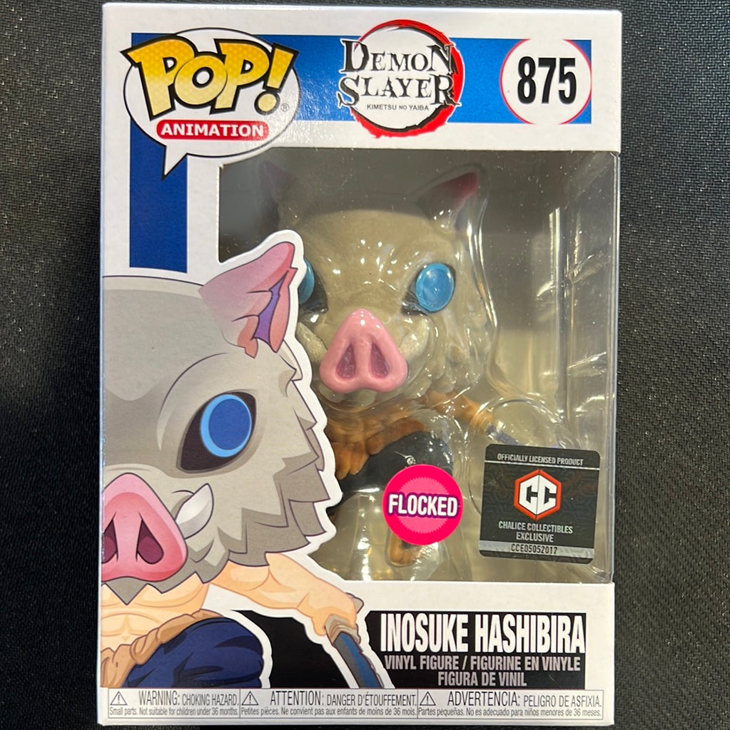 Funko Pop! Demon Slayer: Inosuke Hashibira (Flocked) #875