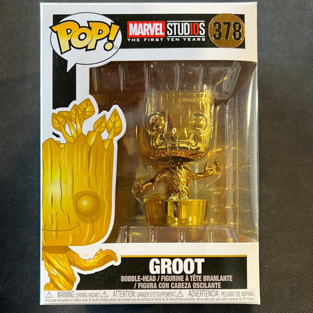 Funko Pop! Groot (Gold Chrome) #378